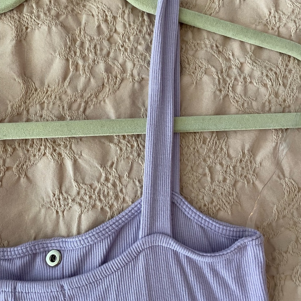 Lilac Ribbed Dress - M - Picture 10 of 12